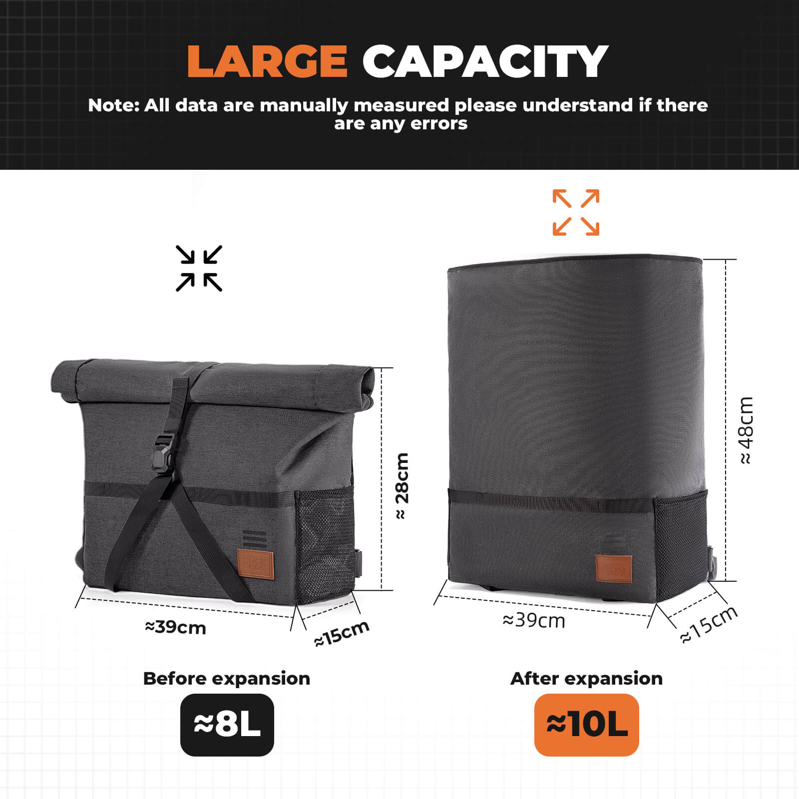 ROCKBROS 8L Handlebar Bag