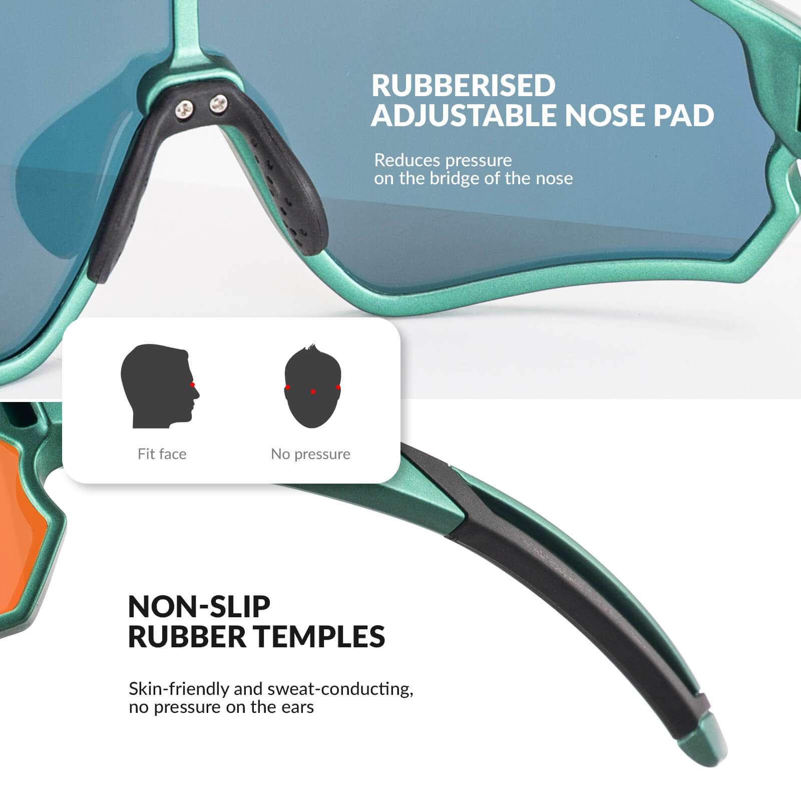 ROCKBROS Kids UV400 Polarized Cycling Sunglasses