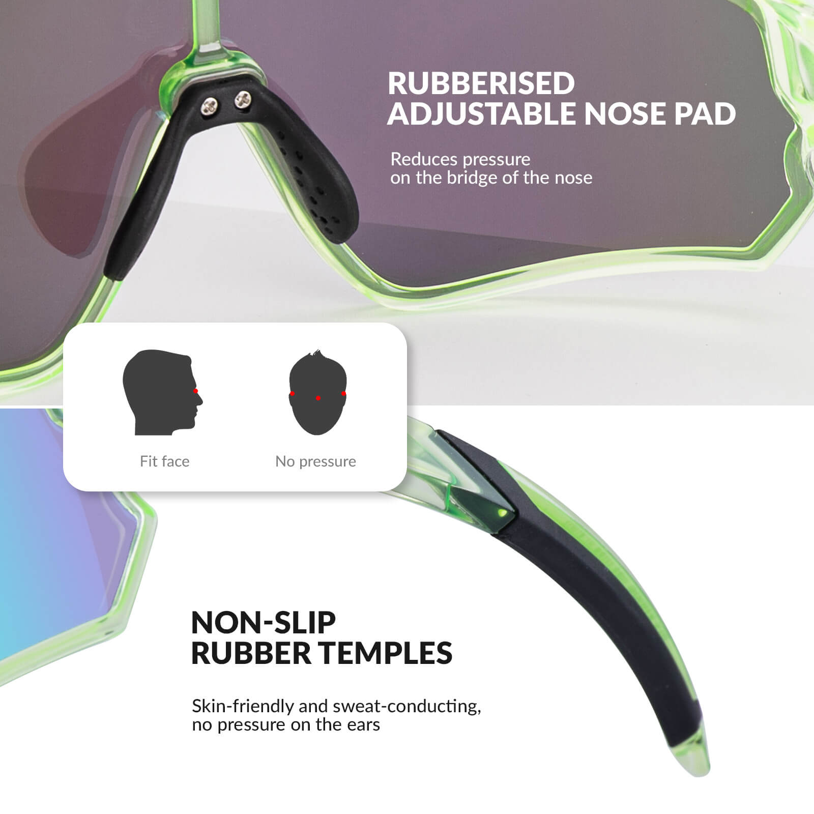 ROCKBROS Kids UV400 Polarized Cycling Sunglasses