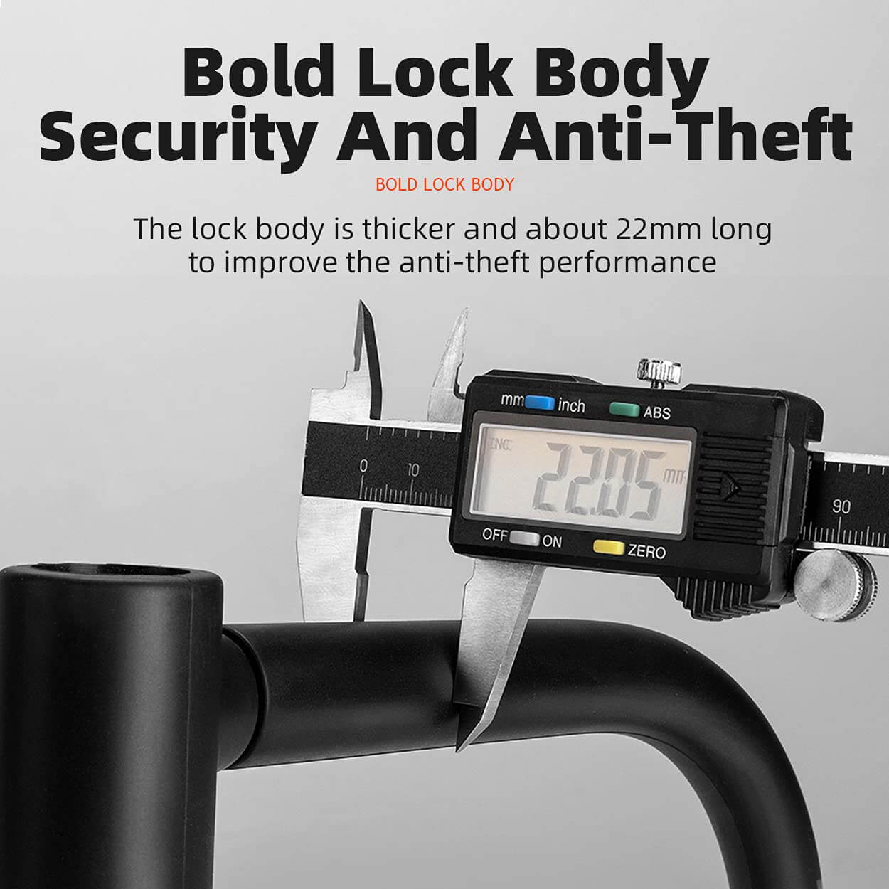 ROCKBROS Thickened Anti-Cut U-Lock