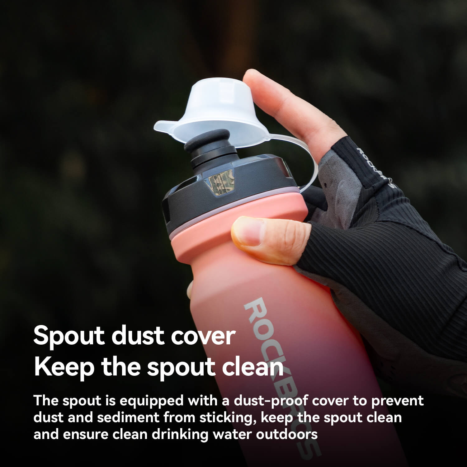 ROCKBROS 600ml Soft Touch Water Bottle