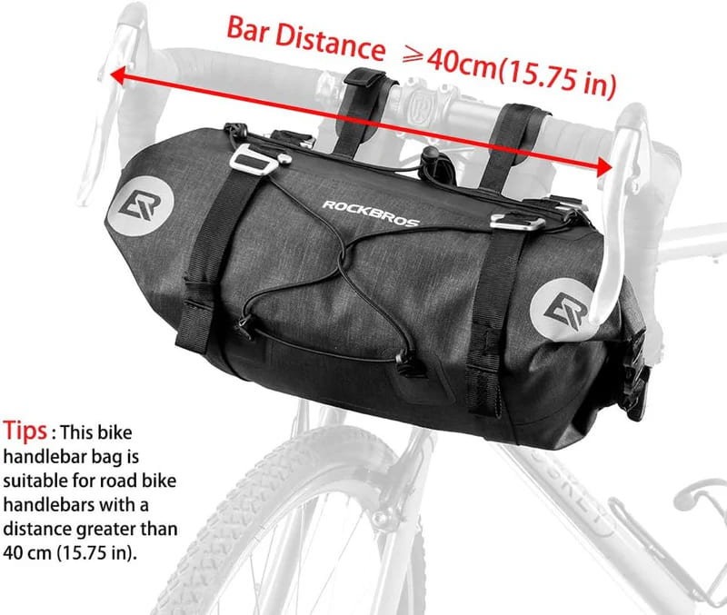 ROCKBROS 7L - 14L Barrel-Shaped Handlebar Bag