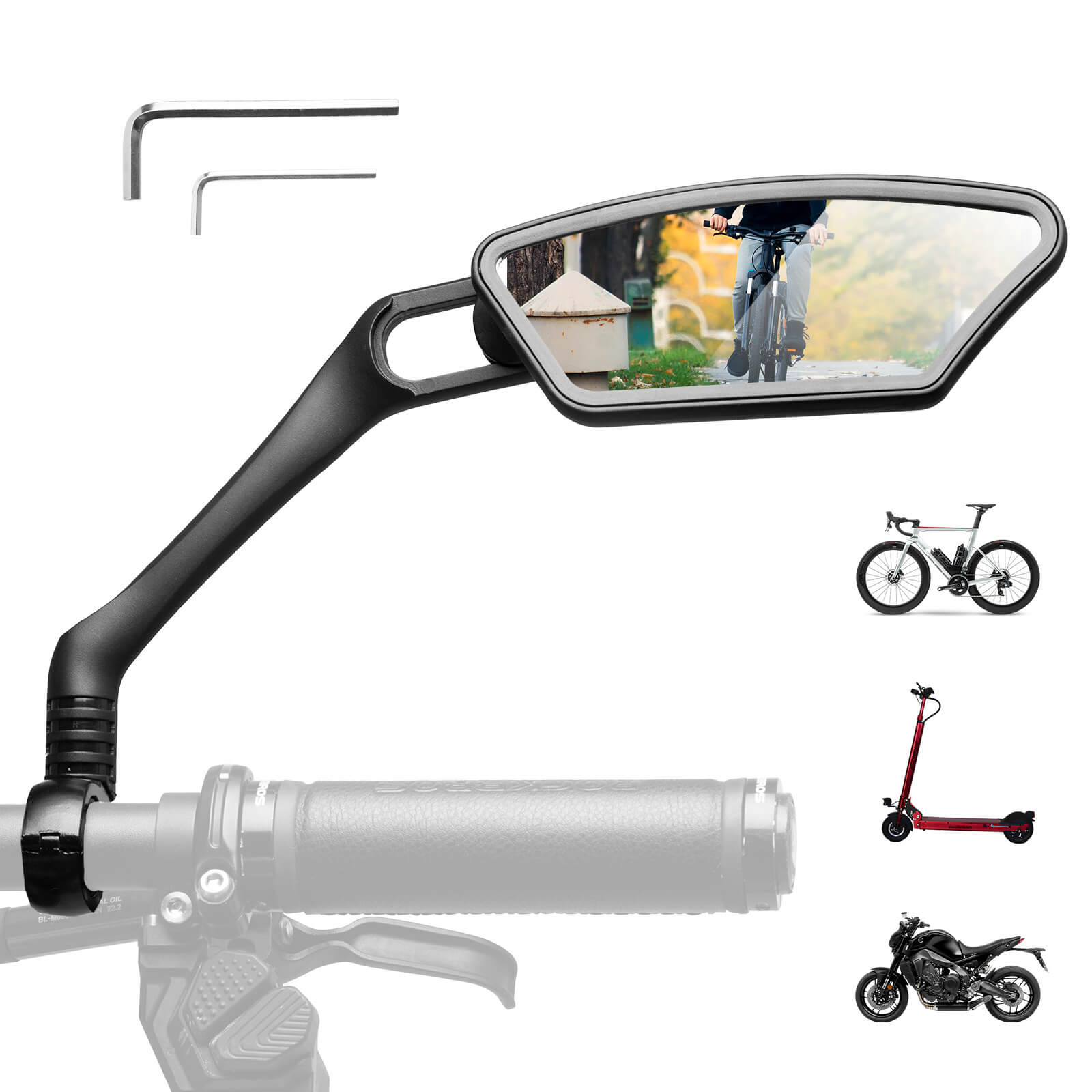ROCKBROS Adjustable Handlebar Mirror
