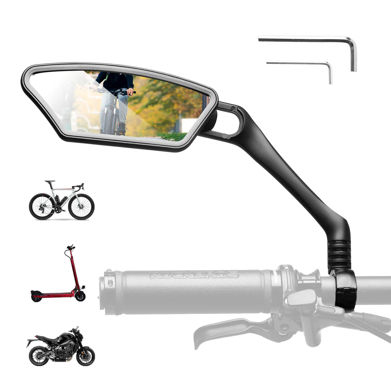 ROCKBROS Adjustable Handlebar Mirror