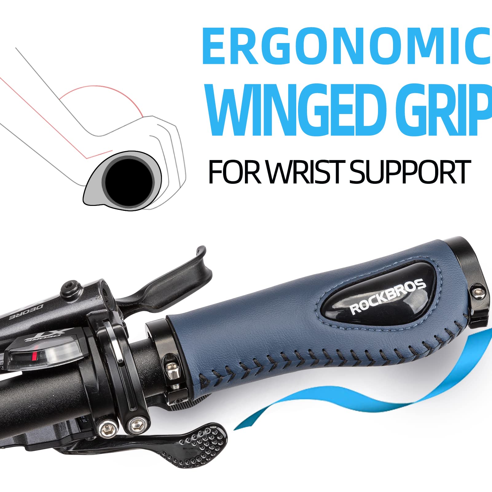 ROCKBROS Soft Gel Dual Lock Handlebar Grips