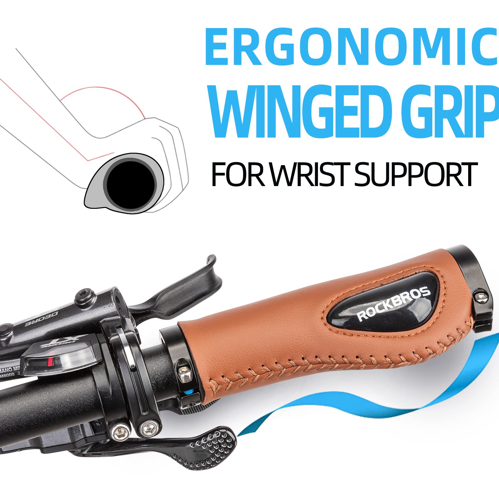 ROCKBROS Soft Gel Dual Lock Handlebar Grips