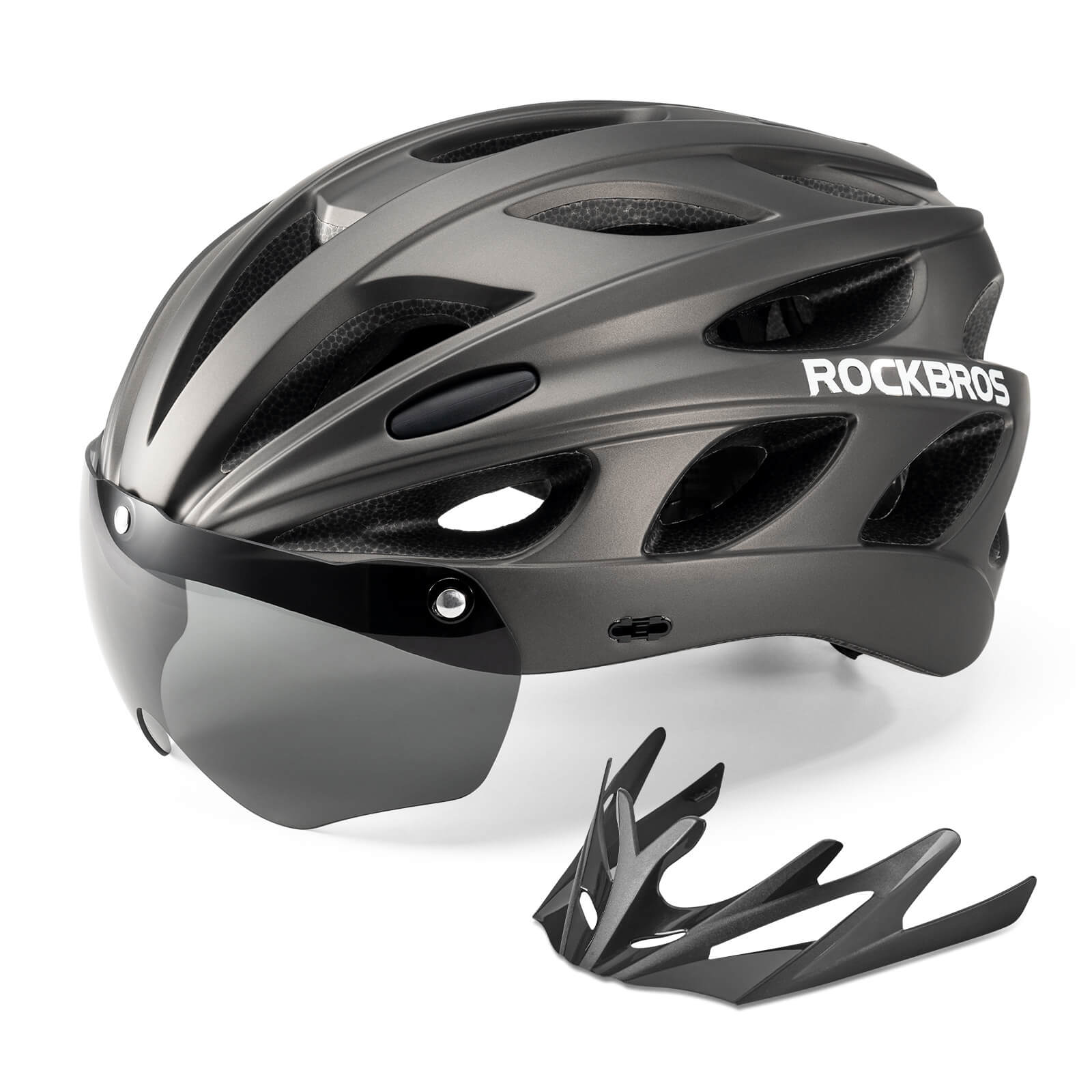 ROCKBROS Pottier Helmet with Visor & Goggles