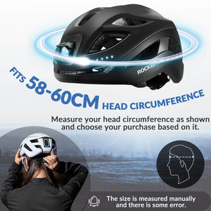 ROCKBROS Head & Tail Light Smart Bike Helmet