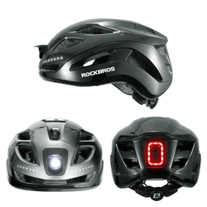 ROCKBROS Head & Tail Light Smart Bike Helmet