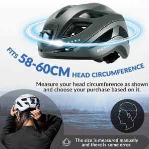 ROCKBROS Head & Tail Light Smart Bike Helmet