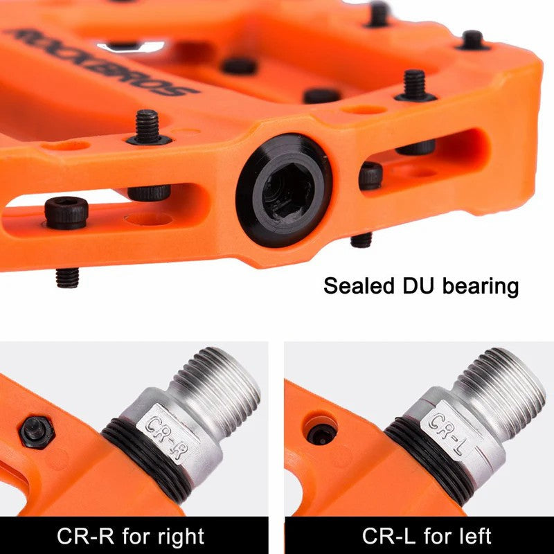 ROCKBROS Nylon High-Speed Bearing & Anti Slip Bike Pedals