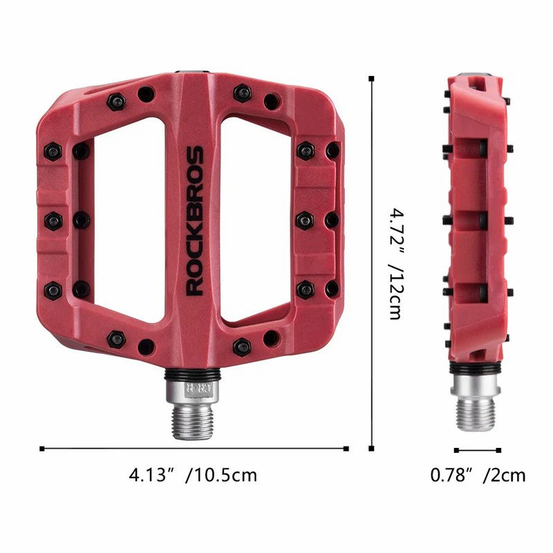 ROCKBROS Nylon High-Speed Bearing & Anti Slip Bike Pedals
