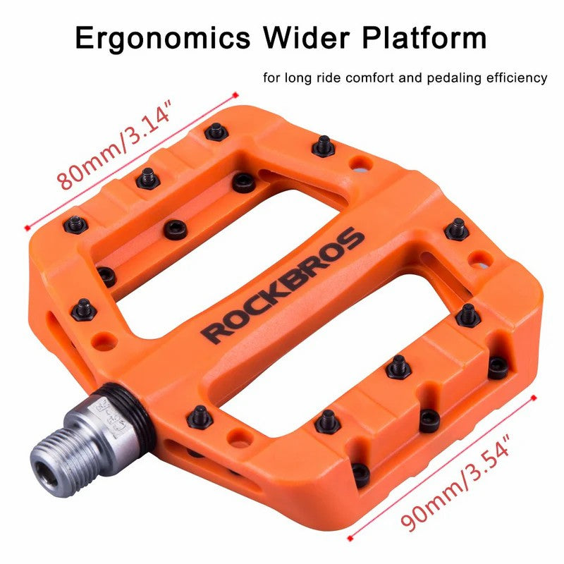 ROCKBROS Nylon High-Speed Bearing & Anti Slip Bike Pedals