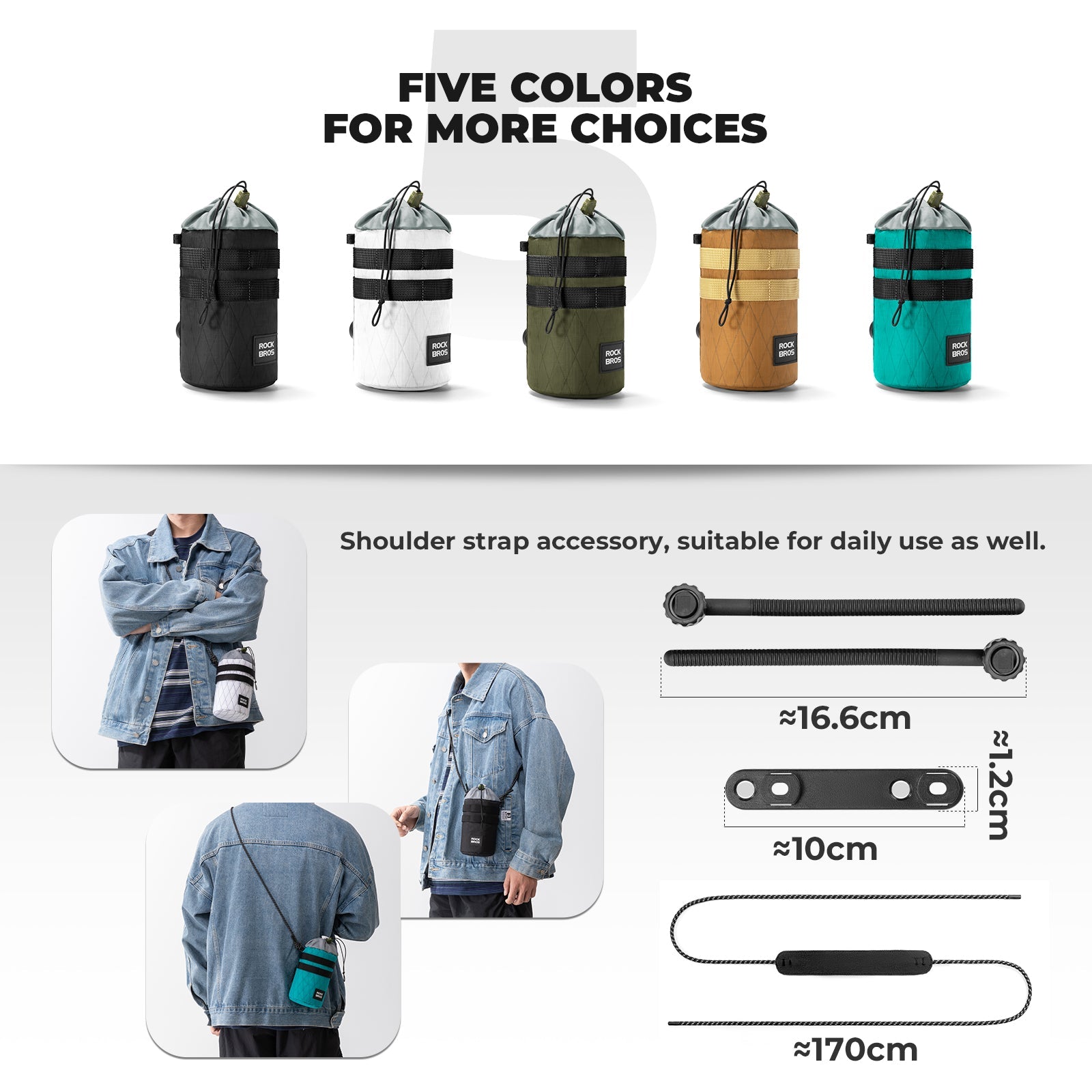 ROCKBROS 1.2L Bottle Bag