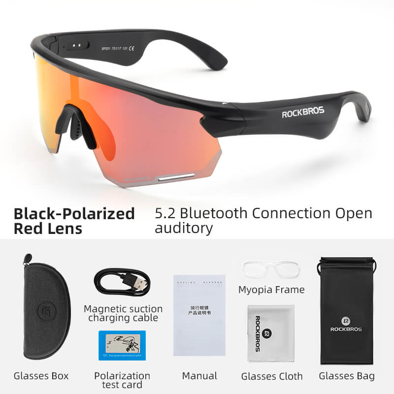 ROCKBROS Polarized Bluetooth Smart Glasses
