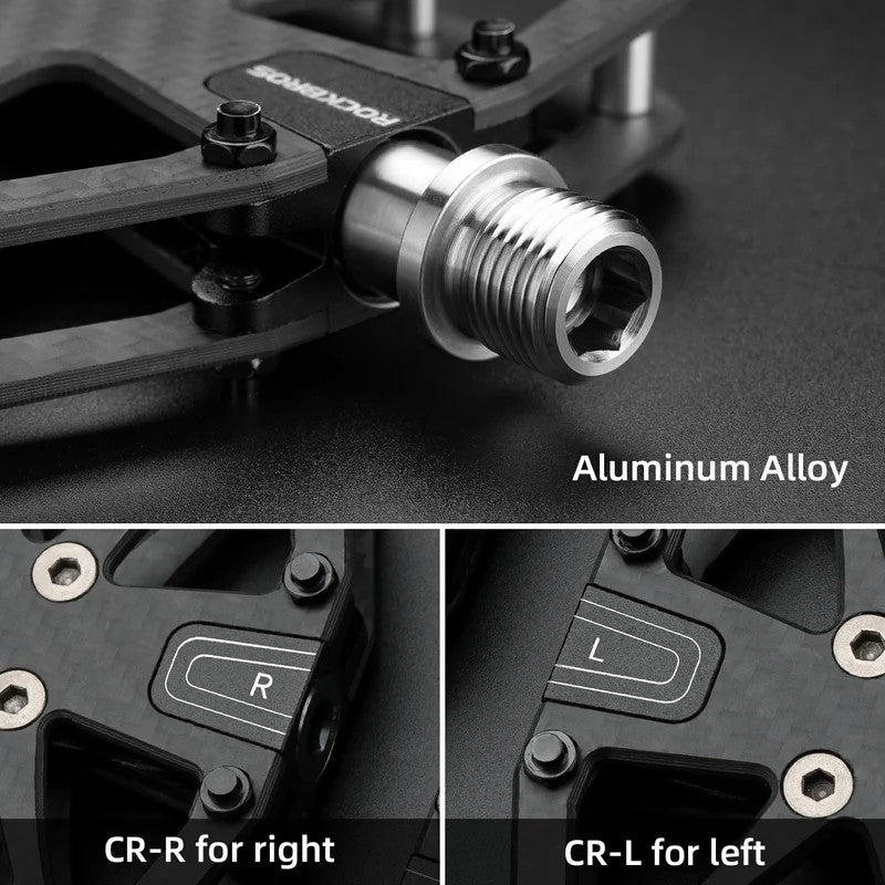 ROCKBROS Carbon Fiber Bike Pedals