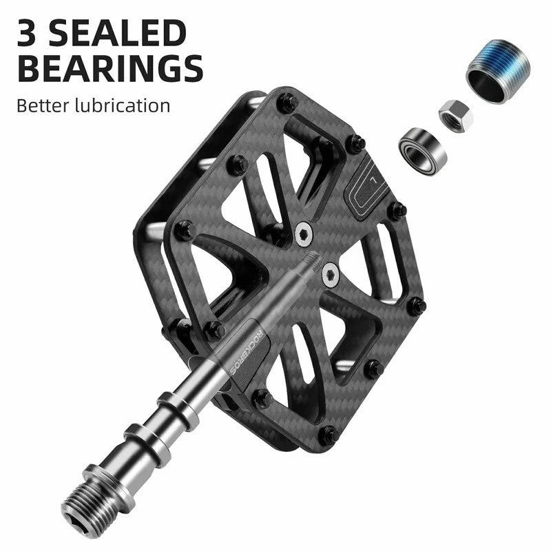 ROCKBROS Carbon Fiber Bike Pedals