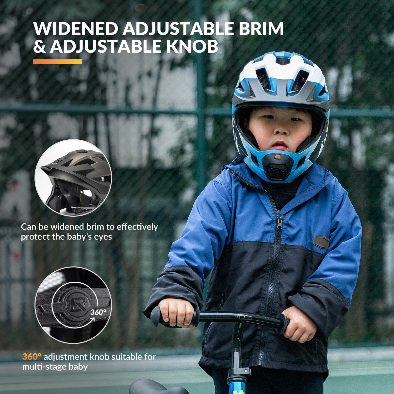 ROCKBROS TS-61 Kids Full-Face Helmet