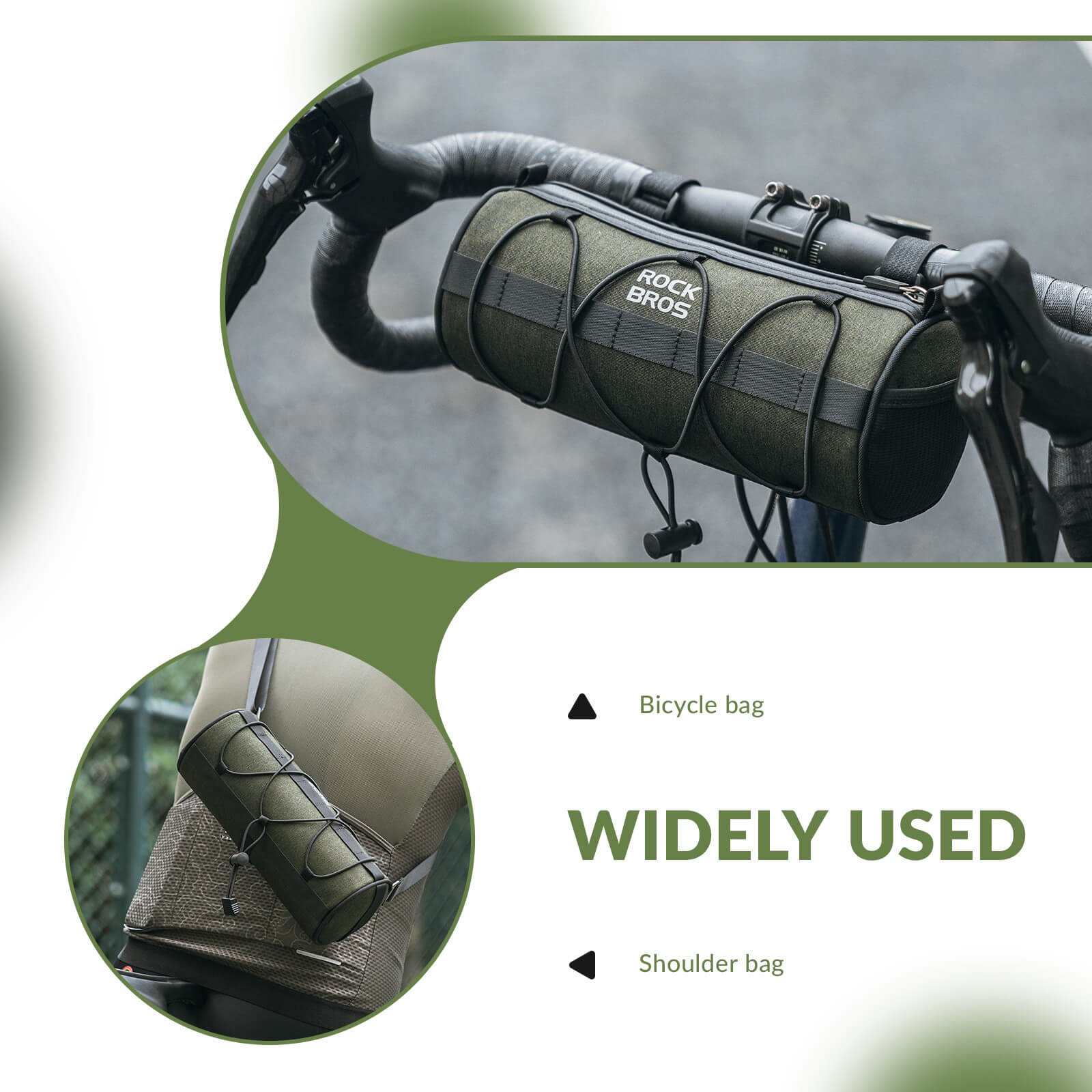 ROCKBROS 2L Handlebar Roll Bag
