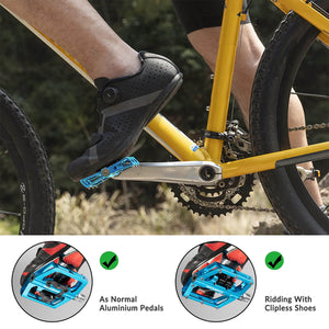 ROCKBROS Dual-Use Clipless & Flat Bike Pedals