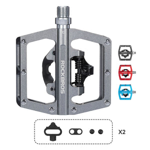 ROCKBROS Dual-Use Clipless & Flat Bike Pedals