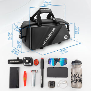 ROCKBROS 11.6L EVA Hard Shell Rear Rack Bag