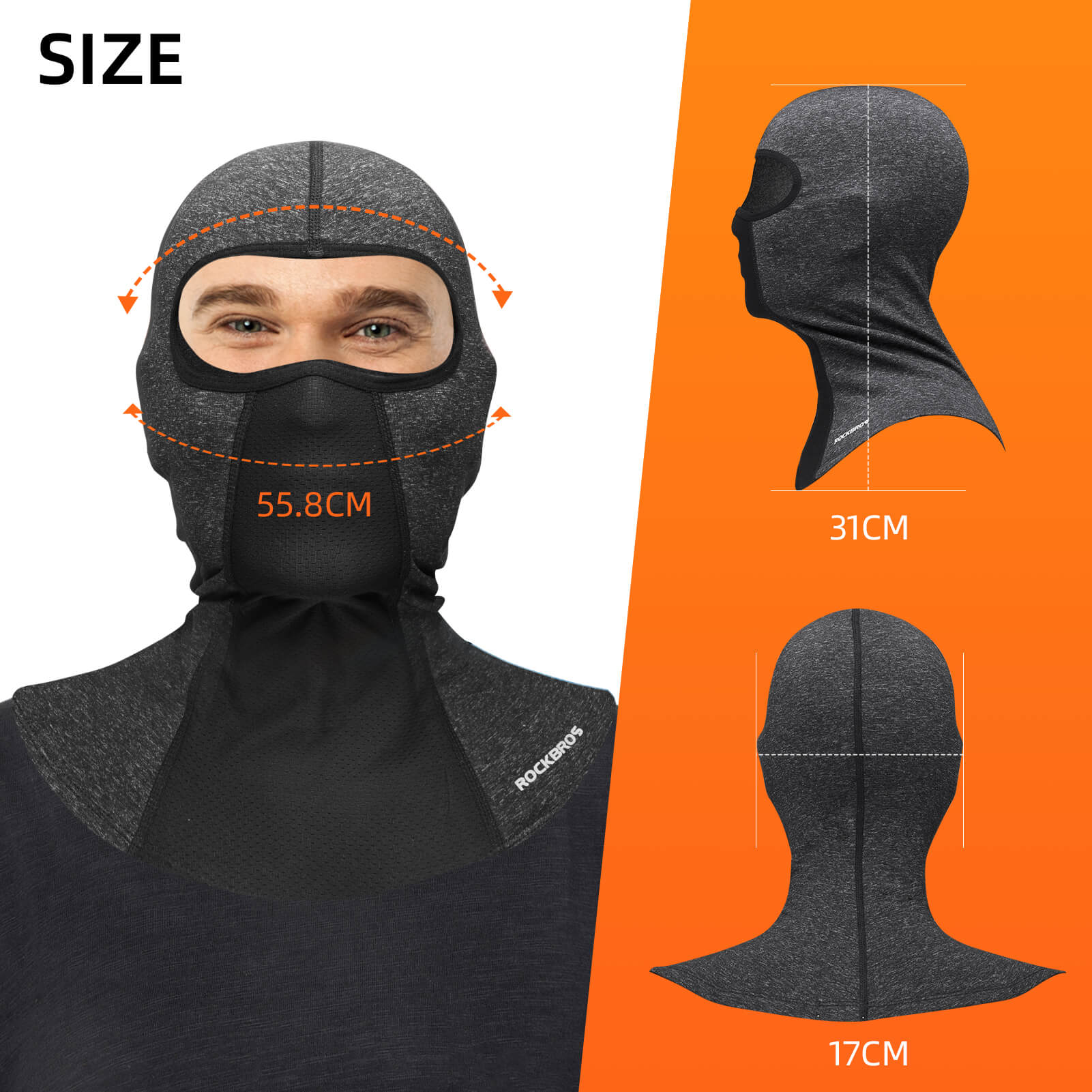 ROCKBROS Fleece Balaclava with Neck Warmer