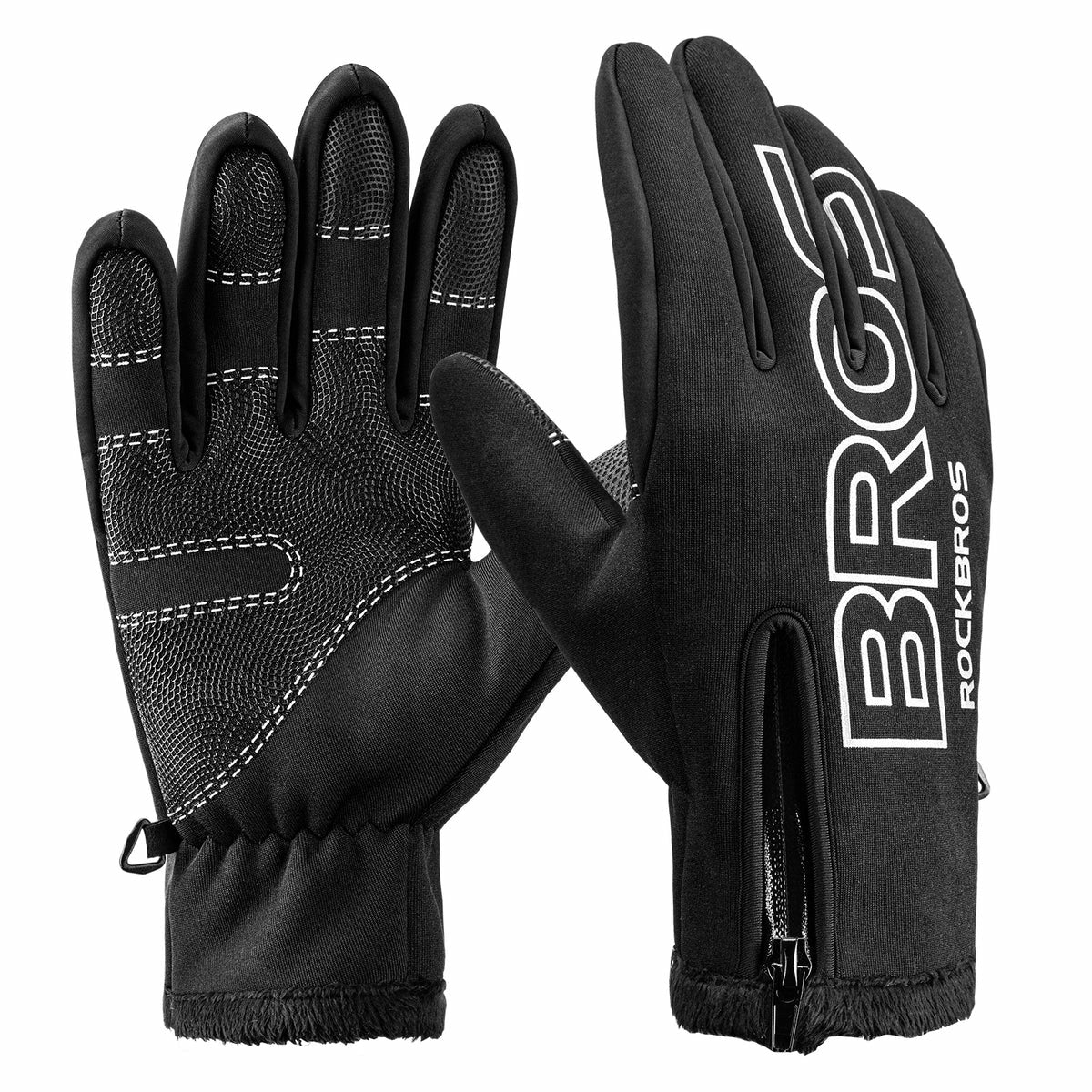 ROCKBROS Fleece Touchscreen Cycling Gloves
