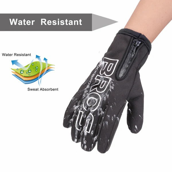 ROCKBROS Fleece Touchscreen Cycling Gloves