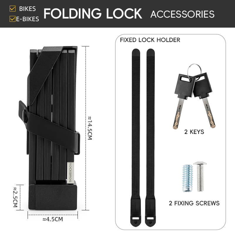 ROCKBROS Key Folding Bike Lock