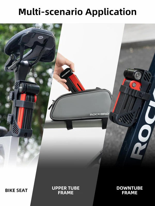 ROCKBROS Heavy Duty Folding Bike Lock
