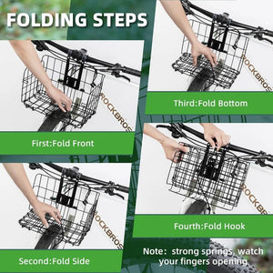 ROCKBROS Folding Steel Mesh Basket