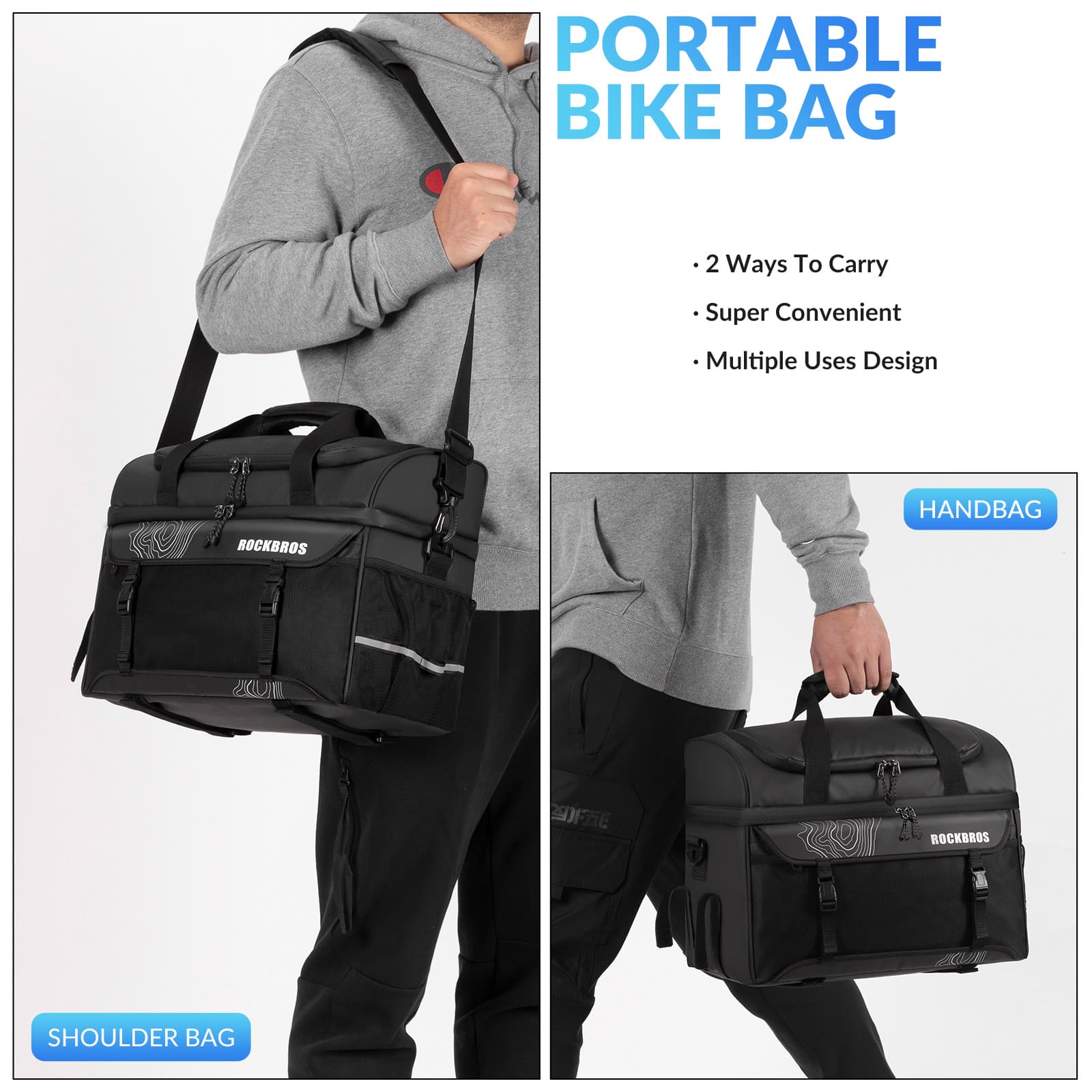 ROCKBROS 11L Insulated Rear Rack Pannier Cooler