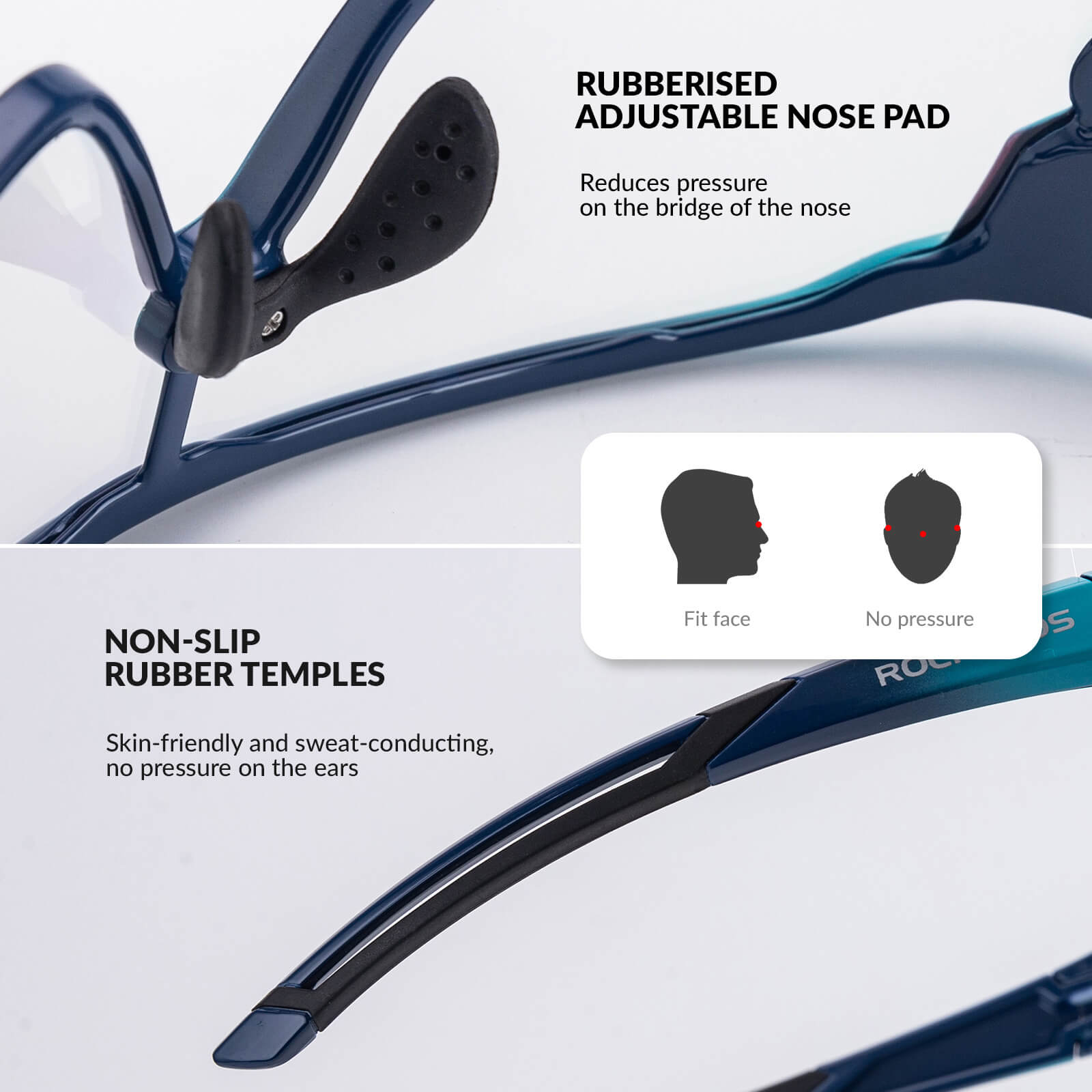 ROCKBROS Kids UV400 Photochromic Cycling Sunglasses