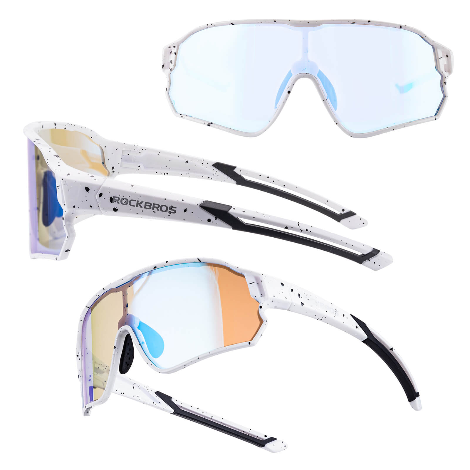 ROCKBROS Kids UV400 Photochromic Cycling Sunglasses