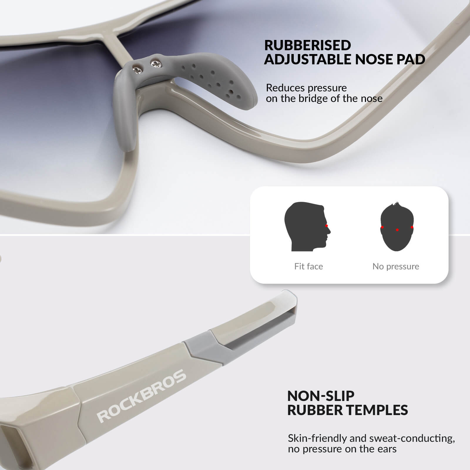 ROCKBROS UV400 Kids Photochromic Sunglasses