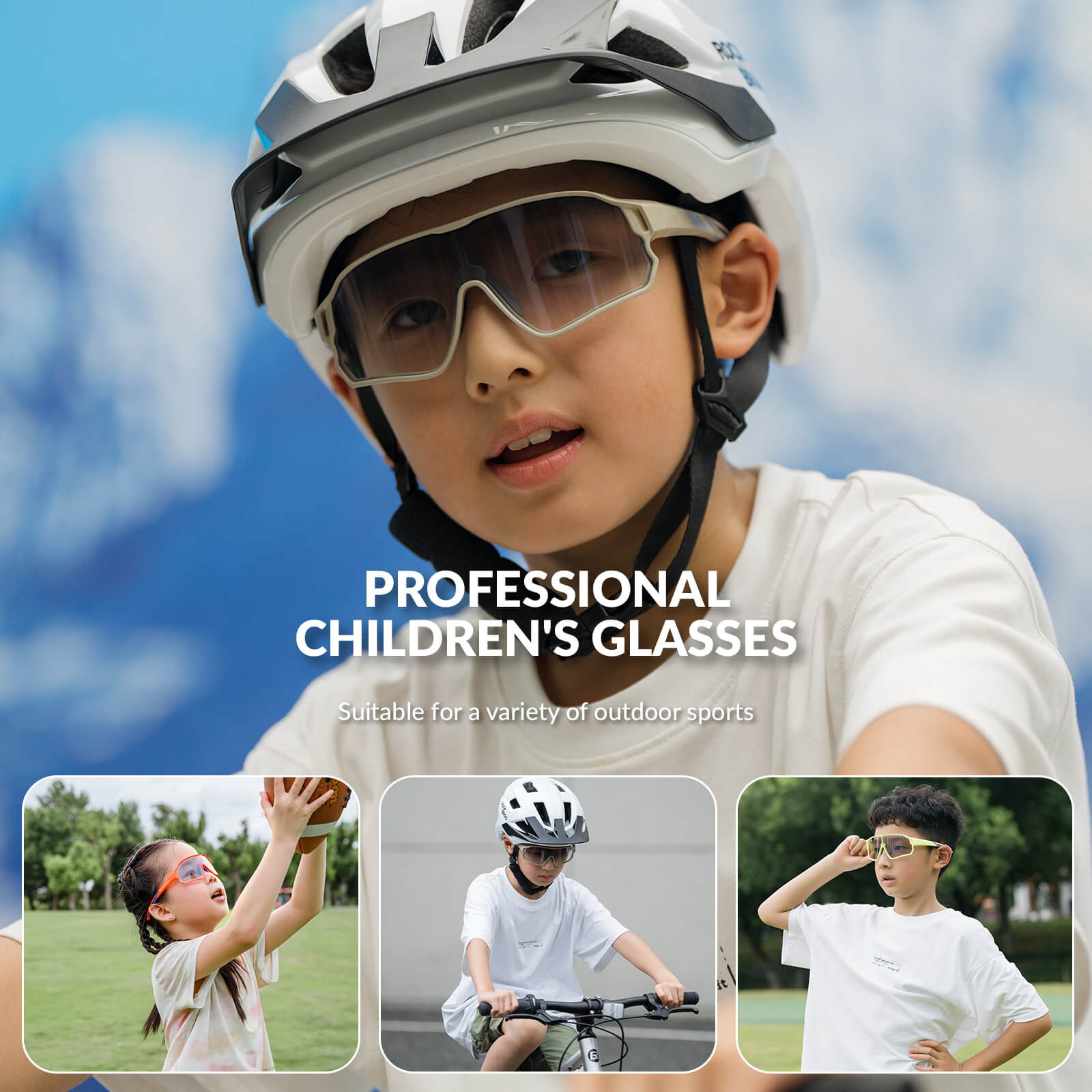 ROCKBROS UV400 Kids Photochromic Sunglasses