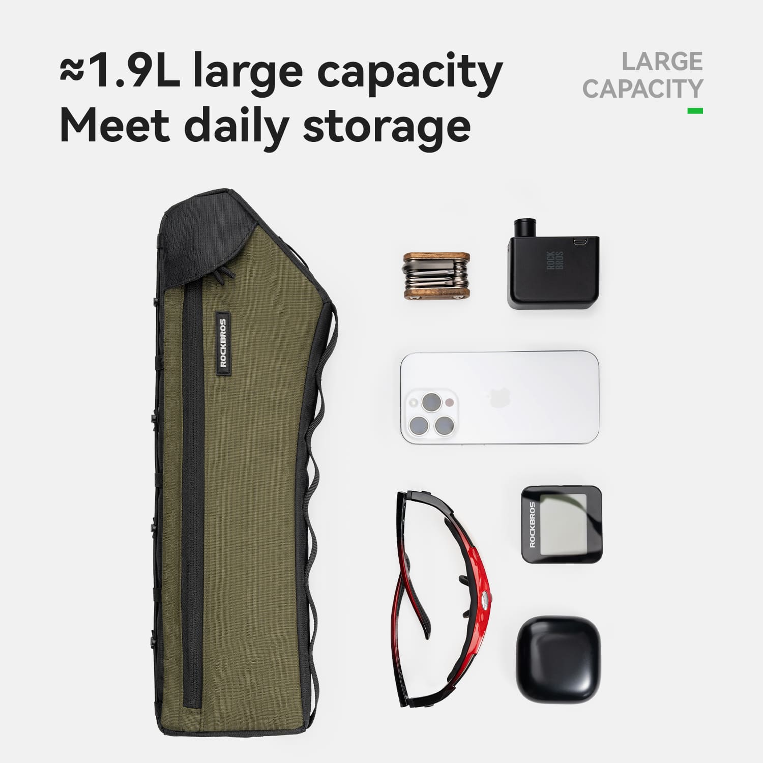 ROCKBROS 1.9L Triangle Frame Bag