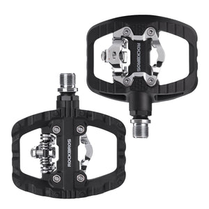 ROCKBROS Flat Half-Clip Bike Pedals