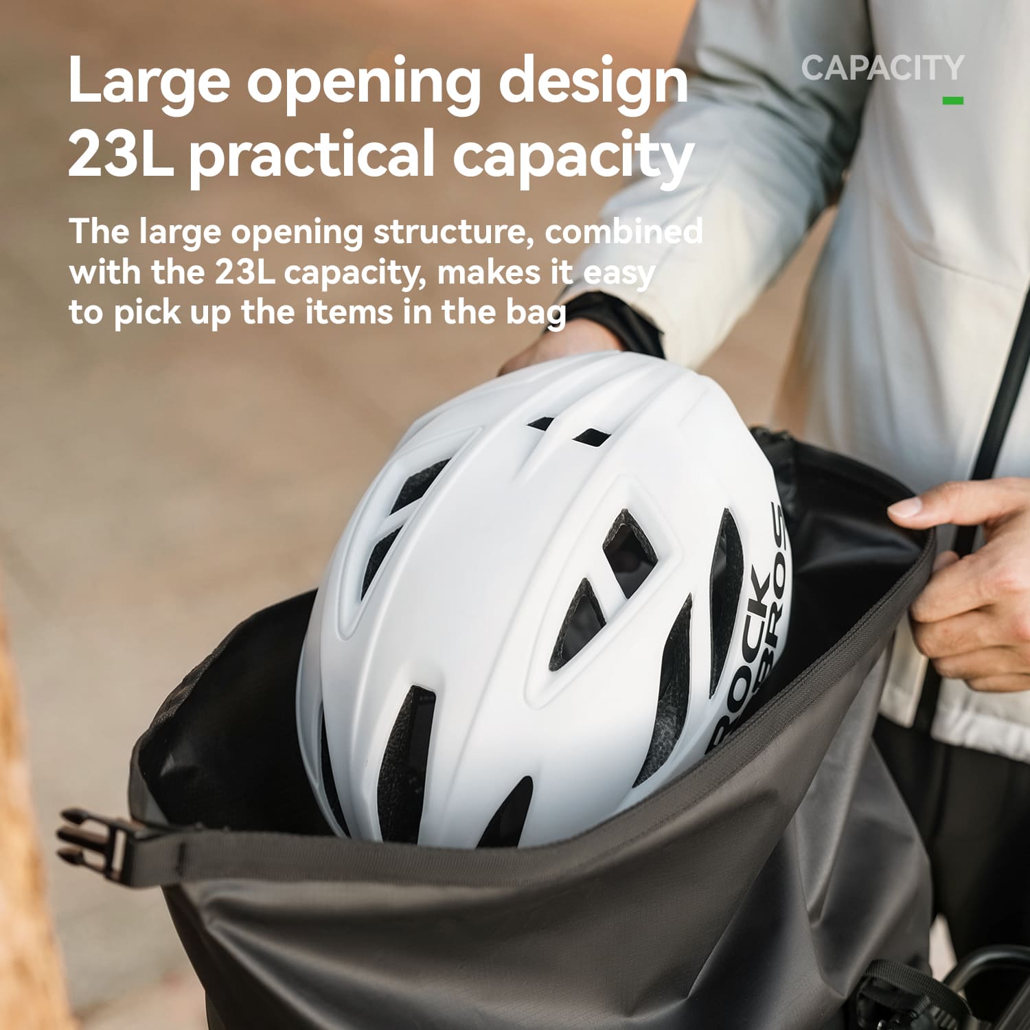 ROCKBROS 23L Lightweight & Waterproof Rear Rack Bag