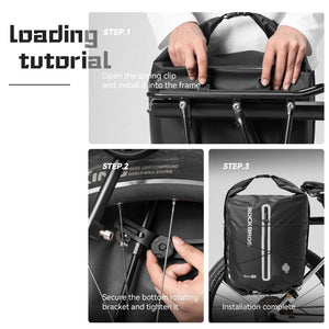 ROCKBROS 23L Lightweight & Waterproof Rear Rack Bag