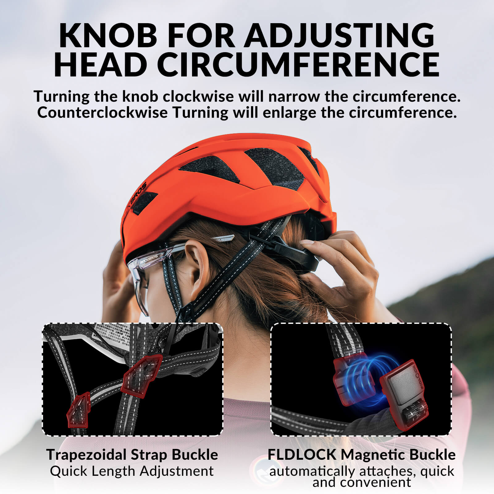 ROCKBROS LK-11 Anquetil Lightweight Road & MTB Bike Helmet