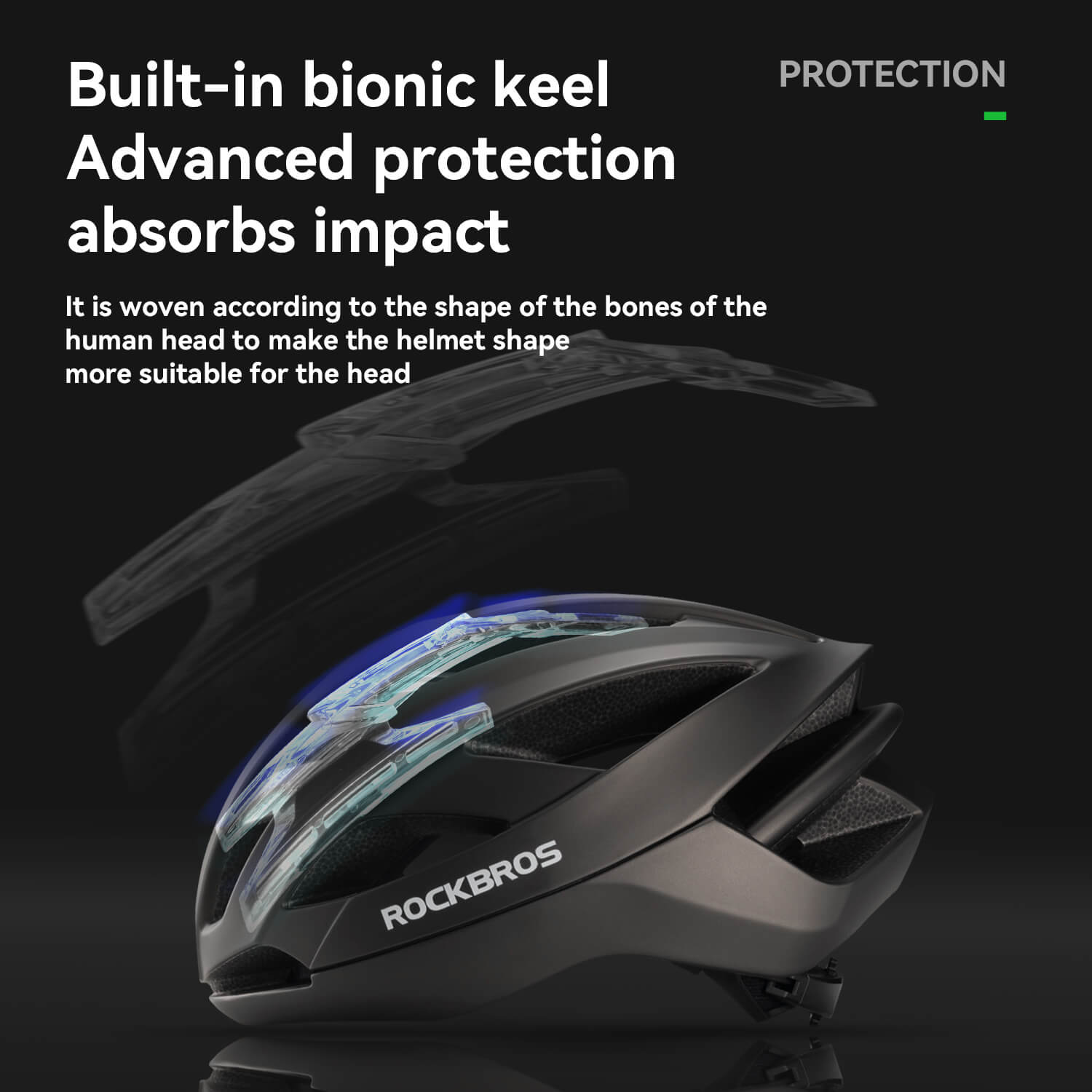 ROCKBROS LK-69 Helmet with Bionic Support
