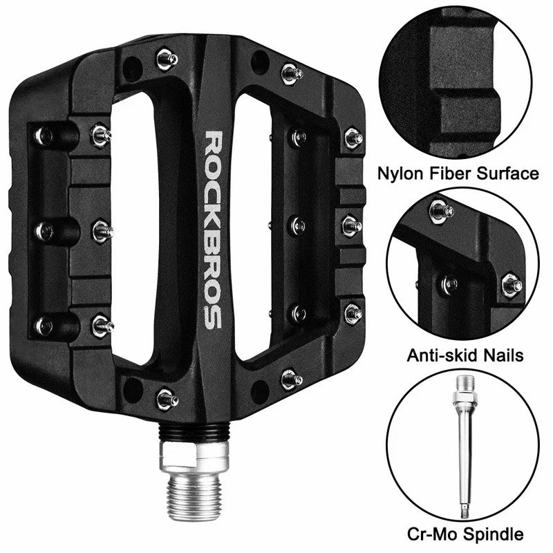 ROCKBROS Nylon High-Speed Bearing & Anti Slip Bike Pedals