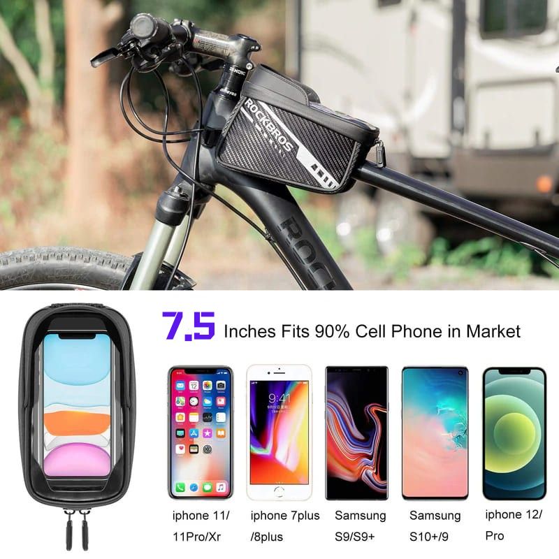 ROCKBROS Phone Holder & Top Tube Bag