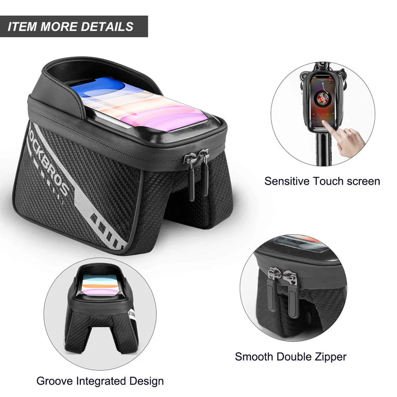 ROCKBROS Phone Holder & Top Tube Bag