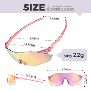 ROCKBROS Rimless Photochromic Cycling Glasses