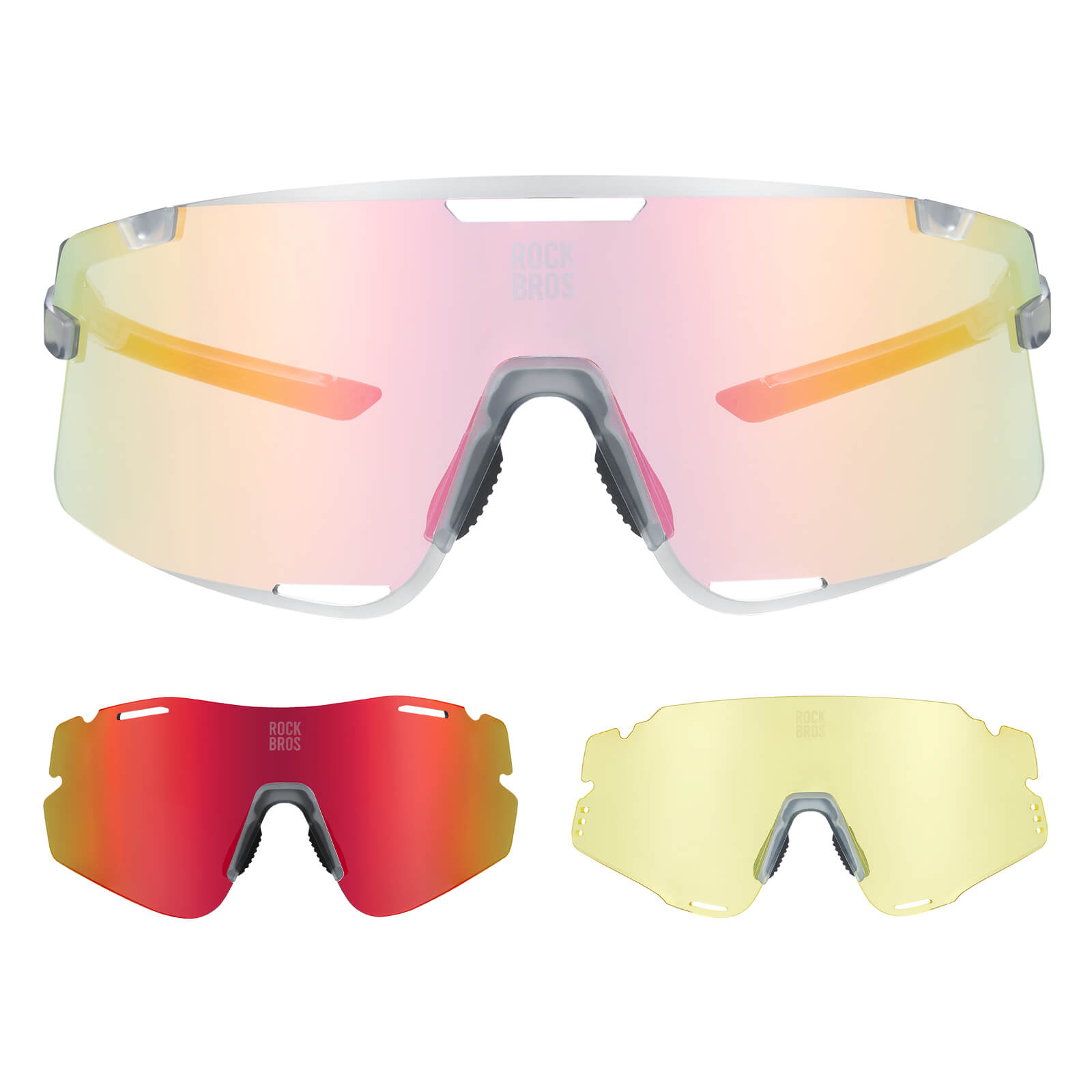 ROCKBROS Boundless 3 Lens Photochromic Cycling Glasses