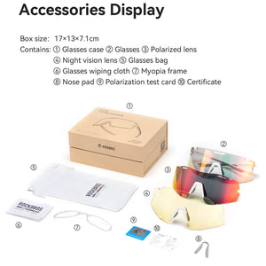 ROCKBROS Boundless 3 Lens Photochromic Cycling Glasses