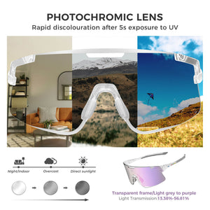 ROCKBROS Boundless 3 Lens Photochromic Cycling Glasses